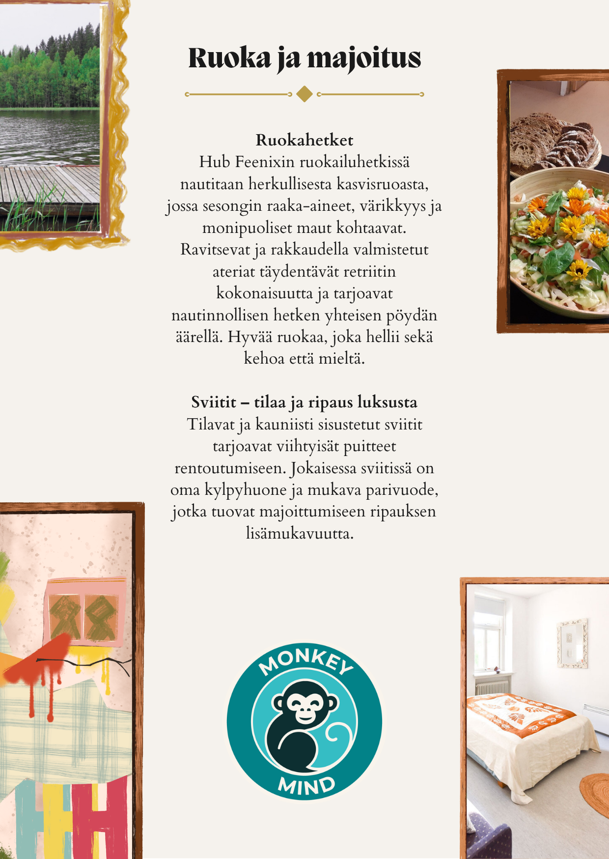 Hub Feenix – ruoka, majoitus ja luonto